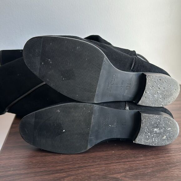 LK Bennett Delila Black Suede Over the Knee Boot Sz 38.5 - Picture 13 of 13